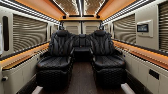 8 passenger sprinter van inside clovis