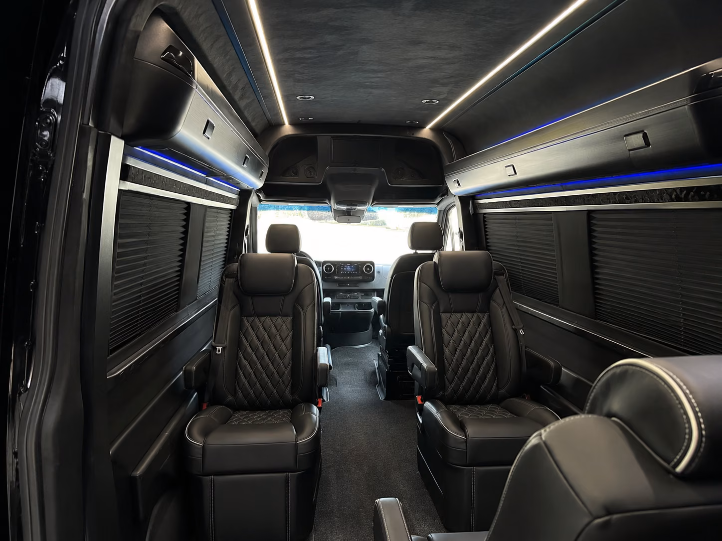 clovis 10 passenger sprinter van inside