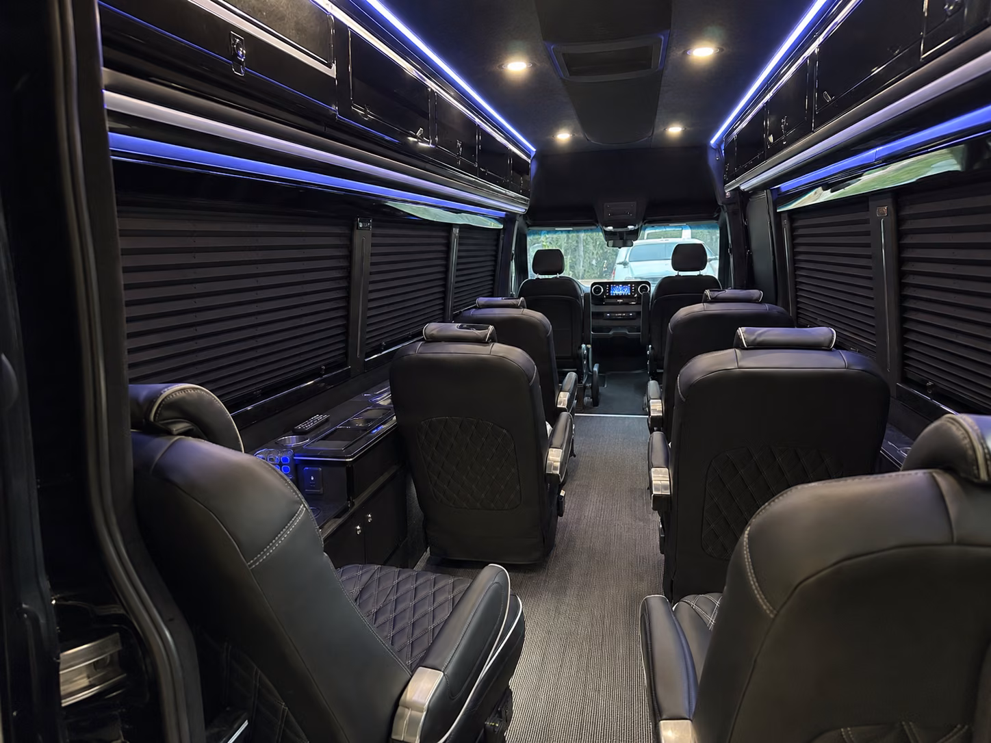 clovis 8 passenger sprinter van interior