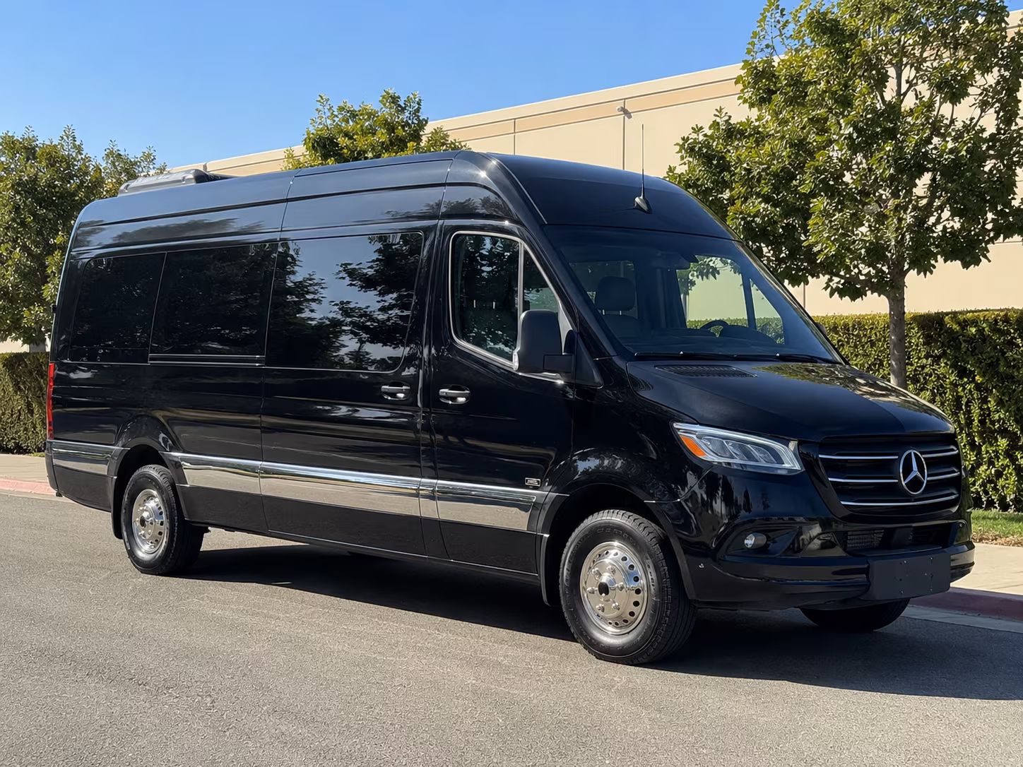 sprinter van transportation for prom groups from clovis high schools and the clovis unified school district